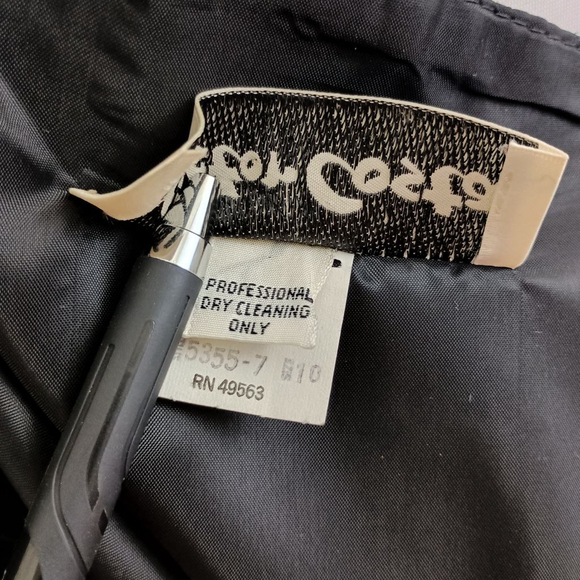 Vintage 80s Victor Costa Womens Black Formal Maxi Dress size 10 Elegant - Picture 9 of 10